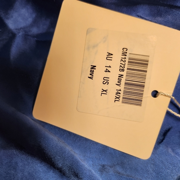 Selfie Leslie Sonoma Halterneck Faux Wrap Twist Back Mini Dress Navy - Picture 7 of 11